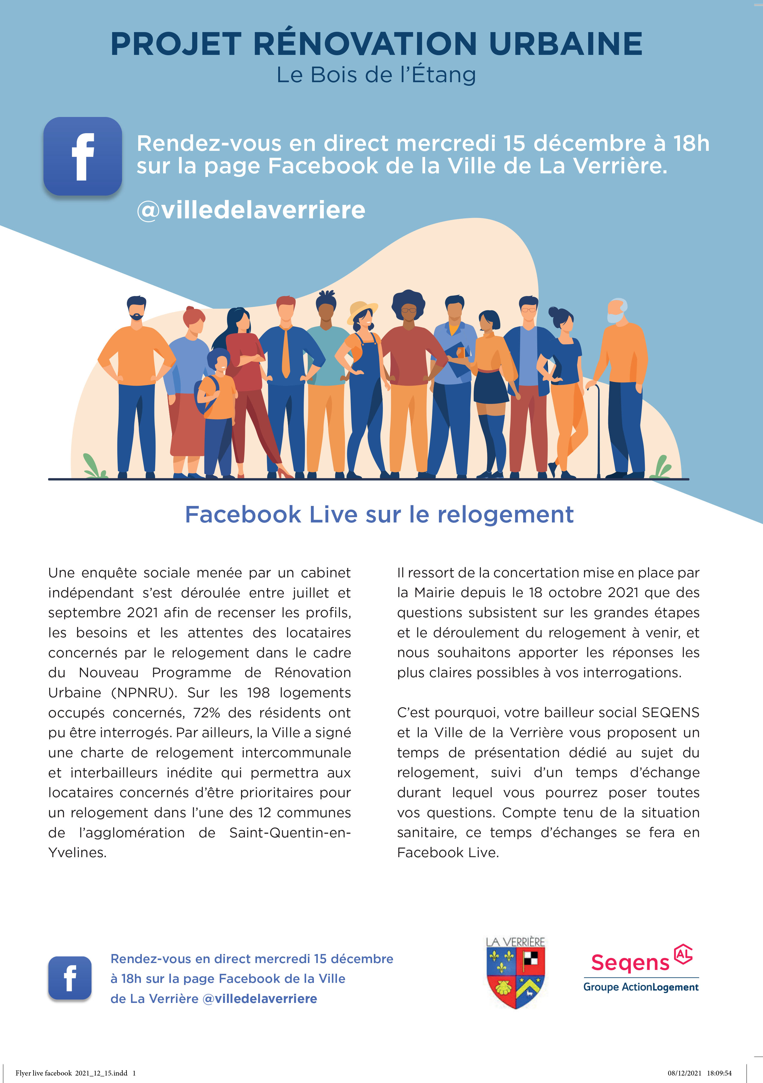 Facebook Live Rénovation urbaine