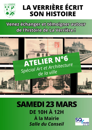 Flyer Atelier N°6 La Verrière écrit son histoire