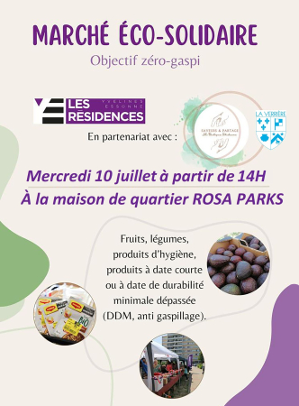 marché solidaire Juillet 2024