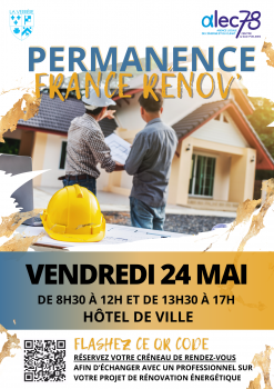 Permanence FRANCE RENOV' Mairie 24 mai