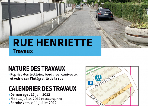 Travaux Rue Henriette