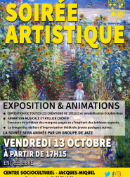 Soirée Artistique 13 octobre 2O23