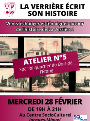 Flyer Atelier N°5 La Verrière écrit son histoire