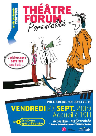 flyer théâtre forum parentalité