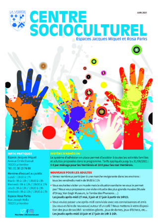 Plaquette CENTRE SOCIOCULTUREL
