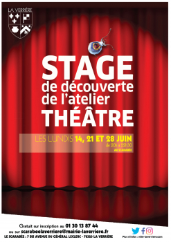 stage de découverte de l'atelier théâtre