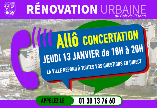 Allô concertation rénovation urbaine du Bois de l'Étang