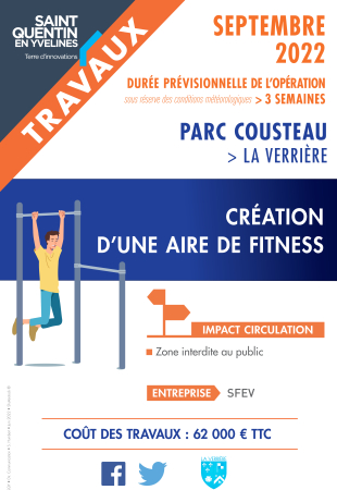 Travaux au Parc Cousteau