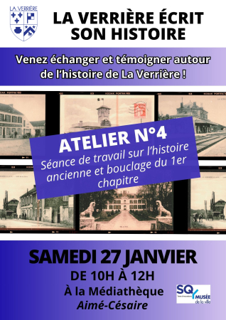 Flyer Atelier N°4 La Verrière écrit son histoire