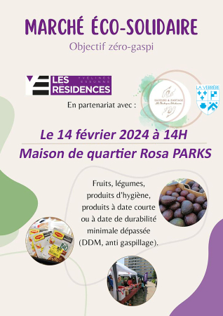 Marché éco-solidaire Février 2024