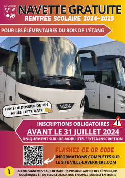 navette scolaire rentrée 2024-2025