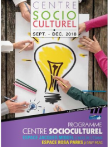 Couverture Programme du Centre socioculturel - sept-déc 2018