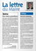 Couverture - Lettre du maire - septembre 2012