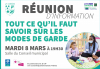 Réunion sur les modes de garde