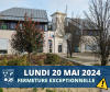 Fermeture 20 mai 2024