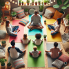 parent enfants en relaxation 